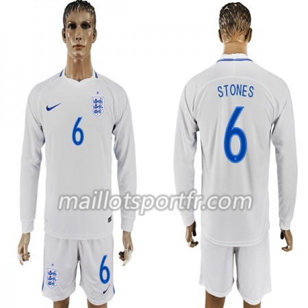 Maillot de Foot Angleterre Stone 6 Domicile Coupe du monde 2018 ML